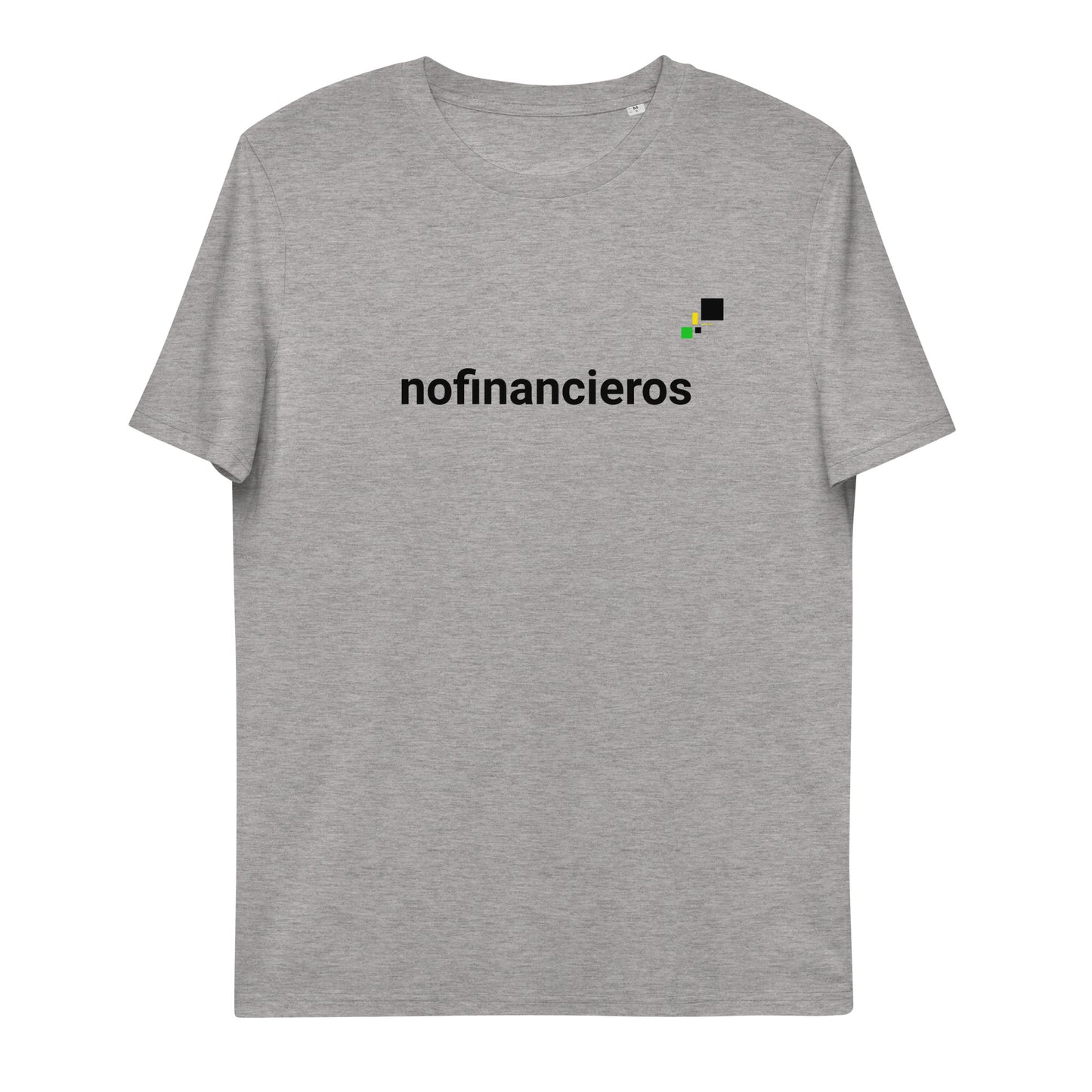 nofinancieros gris/blanca - Camiseta de algodón orgánico unisex