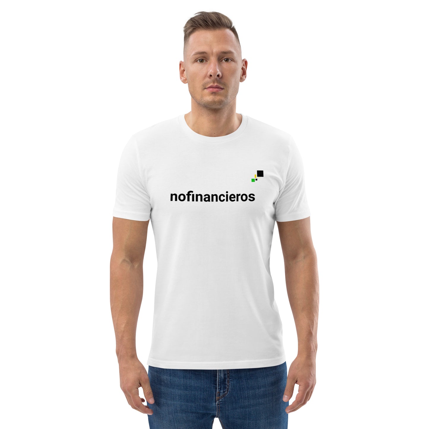 nofinancieros gris/blanca - Camiseta de algodón orgánico unisex