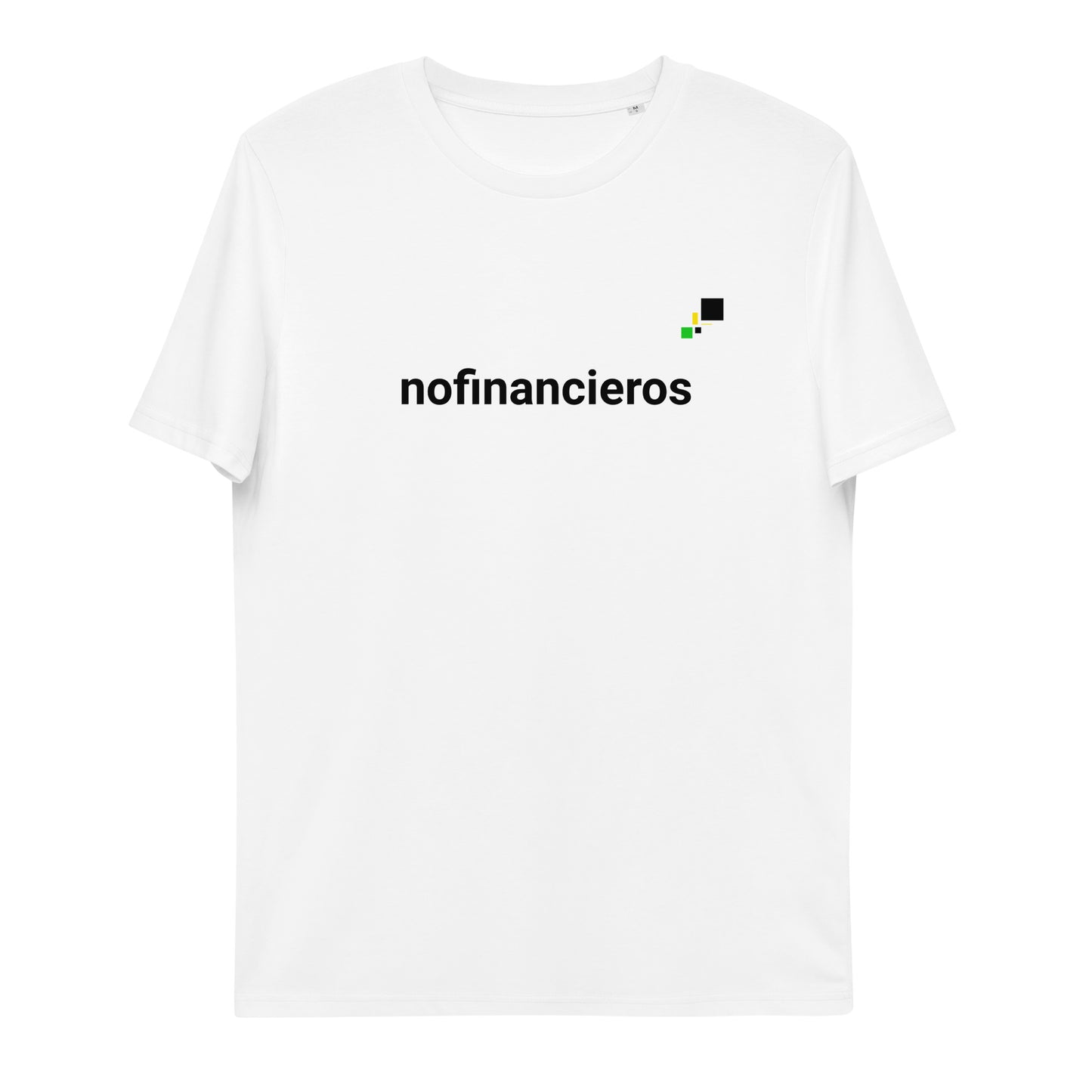 nofinancieros gris/blanca - Camiseta de algodón orgánico unisex